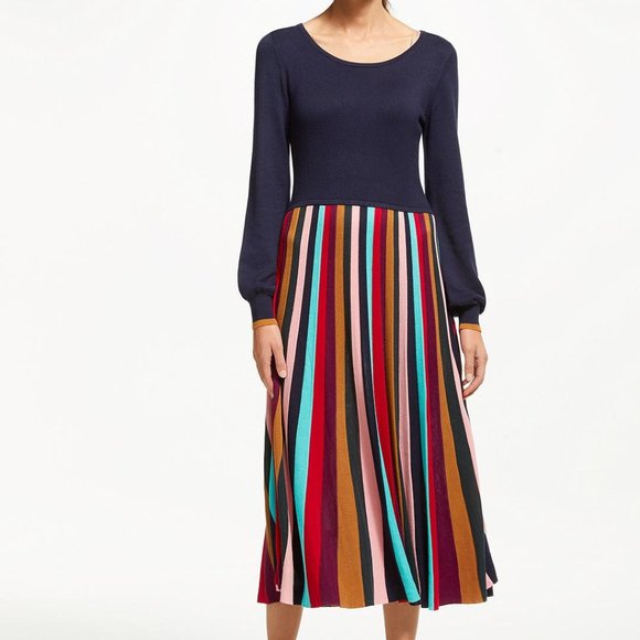 Boden Margie Knit Fit Flare Midi Dress 
